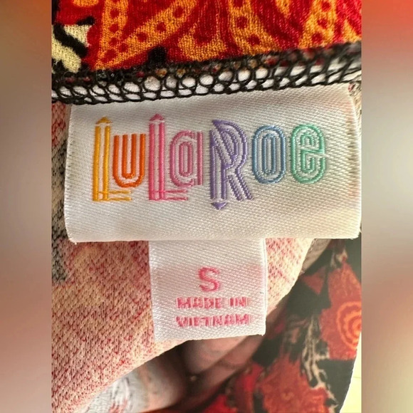 LuLaRoe Cassie Skirt Stripes & Sun Print Women’s Size Small - Picture 3 of 3